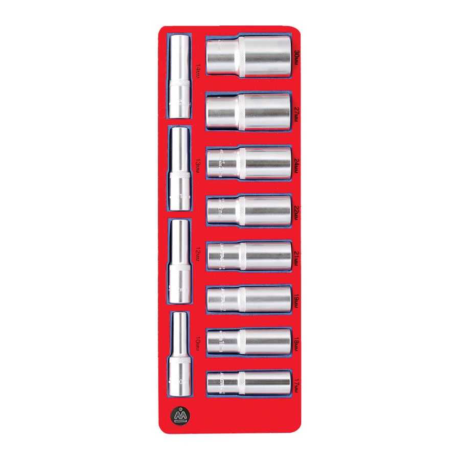 Набор глубоких головок 1/2”, шестигранные, ложемент, 12 предметов МАСТАК 5-014012 Ложементы с инструментом фото, изображение